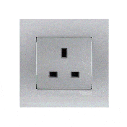 Ổ cắm đơn kiểu anh 13A KB426_WE